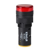 КЭАЗ Лампа AD16DS(LED) матрица D16мм красный 230В AC 357820 фото