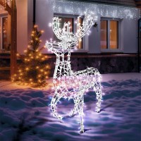 Фигура объемная Олень 115х195см, 528 LED, IP65, цвет свечения белый NEON-NIGHT 501-237 фото