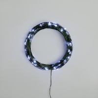 Гирлянда светодиодная Роса с контроллером 20м, 200LED, БЕЛЫЙ, IP20, 230В, зеленый провод NEON-NIGHT 303-265 фото