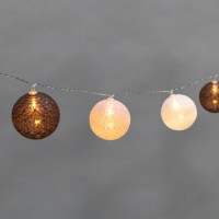 Тайские фонарики Вельвет 3,5м, 20 LED, прозрачный ПВХ, теплый белый, питание USB NEON-NIGHT 304-008 фото
