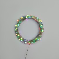 Гирлянда Роса 10м, 100LED, RGB, IP44, на батарейках 3хАА, с пультом 44 режима NEON-NIGHT 303-259 фото