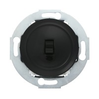 Ecoplast LK Vintage Переключатель 1-рычажковый, на 2 направления (схема 6) 16 A, 250 B (черный) 880808-1 фото