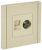 FORTE&PIANO Роз. двойная TV+RJ45 кат.5E FP436 ван. IEK FP-AK20-1-K10 фото