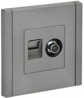 FORTE&PIANO Роз. двойная TV+RJ45 кат.5E FP536 ст. IEK FP-AK20-1-K46 фото