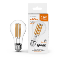 Лампа Gauss Basic Filament А70 23W 2300lm 2700К Е27 LED 1/10/40 40712132 фото