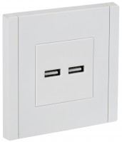 IEK FORTE&PIANO Белый Розетка USB A+A 3,1А FP249 FP-U21-D31-K01 фото