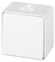 Переключатель ЭРА Эксперт 11-1503-01 IP55, 10АХ-250В, ОУ, белый Б0063301 фото