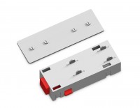 Коннектор питания прямой с соединителем для шинопровода Magnetic 220V GL1105 WH белый 68*28.5*18 GL1105 фото