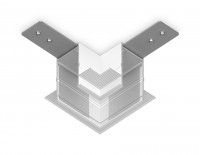 Коннектор угловой для встраиваемого шинопровода под ГКЛ 12,6мм Magnetic 220V GL1039 WH белый 80*80*47 (соединители в комплекте) GL1039 фото