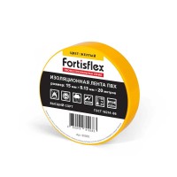 Fortisflex Изолента ПВХ 15x0.13х20 (желт) 90805 фото