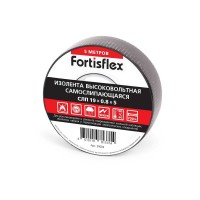 Fortisflex Изолента самослипающаяся СЛП 19х0.8х5 (черн) 91603 фото