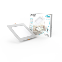 Светильник Gauss Basic Downlight квадрат 24W 2100lm 4000K 170-260V IP20 220*26 белый LED 1/40 9031520224 фото