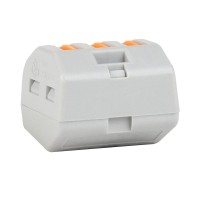 КЭАЗ Клемма строительно-монтажная OptiKit СМК 222-413 с рычагом 3 отверстия 0,2-2,5(4,0)мм2 351063 фото
