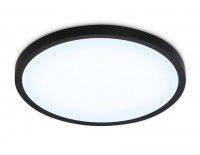 Светильник светодиодный ультратонкий FZ1957 BK черный IP54 26W 5000K D370*15 (Без ПДУ) FZ1957 фото