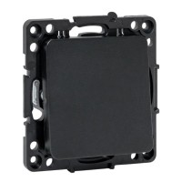 EKF Механизм кнопки нажимной 10А черный Стокгольм EZV10-221-10 фото