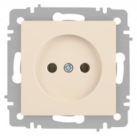 Розетка Intro Accent 6-201-02 2P, 16А-250В, IP20, СУ, слоновая кость Б0063659 фото