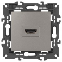 Розетка ЭРА Elegance 14-3114-16 HDMI, титан Б0065778 фото