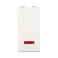 Ecoplast LK45 Выключатель с индикатором 45х22,5мм (схема 1L) 16 A, 250 B (белый) 850304-1 фото