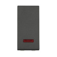 Ecoplast LK45 Выключатель с индикатором 45х22,5мм (схема 1L) 16 A, 250 B (черный бархат) 850308-1 фото