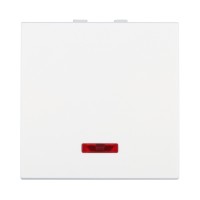 Ecoplast LK45 Выключатель с индикатором 45х45мм (схема 1L) 16 A, 250 B (белый) 850904-1 фото
