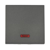 Ecoplast LK45 Выключатель с индикатором 45х45мм (схема 1L) 16 A, 250 B (черный бархат) 850908-1 фото
