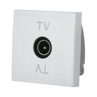 Ecoplast LK45 Розетка TV оконечная (серебристый металлик) 852103-1 фото