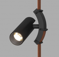DK5547-BK Поворотный трековый светильник Belty Spot со светодиодом d35mm L127mm 48V 7W 30° 3000K IP20 черный алюминий DK5547-BK фото