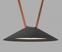 DK5565-BK Трековый светильник Belty Flow со светодиодом d300mm H71mm 48V 12W 120° 3000K IP20 черный алюминий DK5565-BK фото