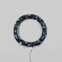 Гирлянда светодиодная Роса с контроллером 30м, 300LED, БЕЛЫЙ, IP20, 230В, зеленый провод NEON-NIGHT 303-275 фото