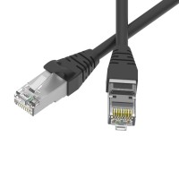 Патч-корд экранированный SLIM CAT6 S/FTP 4х2, 28 AWG, LSZH, чёрный, 2м RN6SF4520BK-28 фото
