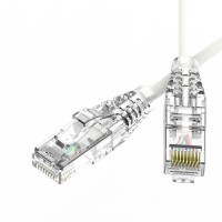 Патч-корд неэкранированный SLIM CAT6 U/UTP 4х2, 28 AWG, LSZH, белый, 5м RN6UU4550WH-28 фото