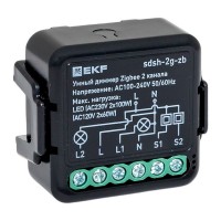 EKF PROxima Умный диммер в подрозетник 2-канальный Zigbee Connect Select sdsh-2g-zb фото