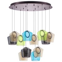 796329 Люстра CARAMELLO LED 12х6W 1400LM КОФЕЙНЫЙ/МУЛЬТИКОЛОР 3000K, шт 796329 фото