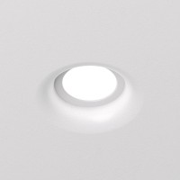 DK2080-WH Встраиваемый точечный светильник для натяжных ПВХ потолков INVIZ, IP 20, до 15 Вт, GU10, LED, белый, ABS-пластик DK2080-WH фото