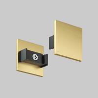 TR5735-SB Торцевая заглушка низкая, для использования без экрана, для трека Shine, серия Base,  комплект 2 шт, сатинированная латунь, алюминий TR5735-SB фото