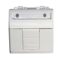 DKC Ком.роз. RJ45 кат.5e, Brava, белая, 2мод 76655B фото