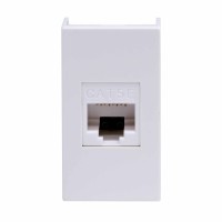 DKC Комп.роз. RJ45 кат.5e, 8P8C,  Viva, белая, 1мод 45038 фото
