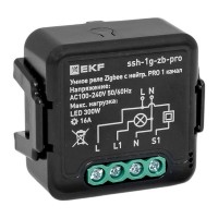 EKF Умное реле в подрозетник 1-канальное с нейтралью 16А Zigbee Connect Select PRO ssh-1g-zb-pro фото