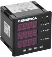 IEK GENERICA Мультиметр цифр. щит. 3-ф. DO RS-485 96х96 LED IDM21-5-3-3-LED-G фото
