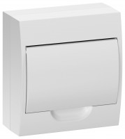 IEK GENERICA Корпус пластиковый ЩРН-П-8 бел. дверь IP41 MKP13-N-08-41-K01-G фото