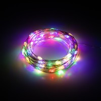 Intro Светодиодная новогодняя гирлянда нить мультиколор 10 м 100 microled IP20 3AA Holiday INNR-02M Б0060442 фото