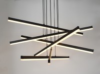 Светильник подвесной (подвес) Rivoli Mabel 6183-201 LED 120 Вт 3000-6000К чёрный светодиодный с пультом Б0068430 фото