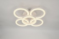 Светильник потолочный светодиодный Rivoli Juniper 6187-701 LED 75Вт 3000-6000К белый с пультом Б0068407 фото