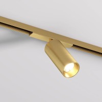 DK5741-SB Светильник для трека SHINE SPOT со светодиодом, D45*H100, 48V DC, 10W, RA≥90, 3000K, IP20, сатинированная латунь, алюминий DK5741-SB фото