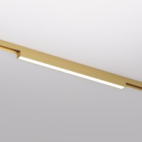 DK5751-SB Светильник для трека SHINE LINEAR со светодиодом, L301*W19*H27, 48V DC, 12W, RA≥90, 3000K, IP20, сатинированная латунь, алюминий DK5751-SB фото