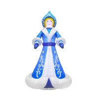 3D фигура надувная Снегурочка, размер 300см, внутренняя подсветка 9LED, компрессор с адаптером 12В, IP44 NEON-NIGHT 511-056 фото