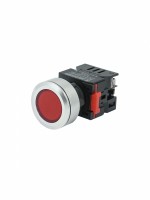 ЛС-30-К-2-220-65У1, красная, светодиодная матрица d=30мм, 220В AC/DC, IP65, индикаторная лампа  (ЭТ) ET559208 фото
