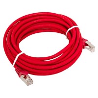 Патч-корд TERACOM CS Cat.6A экранированный S/FTP оболочка LSZH красный (5,0м) TRCS-6ASF-LSH-5M-RD фото