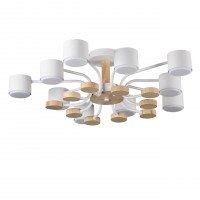 8196/10C COMFI LN25 белый, металл/дерево/пластик Потолочный светильник LED GX53 10*9W 220V RONDO 8196/10C фото