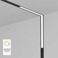 DK8015-BK Угловой трековый светильник SMART LINEAR со светодиодом, L312*312, 220V, 18W, 3000-6000К, 120°, IP20, черный DK8015-BK фото